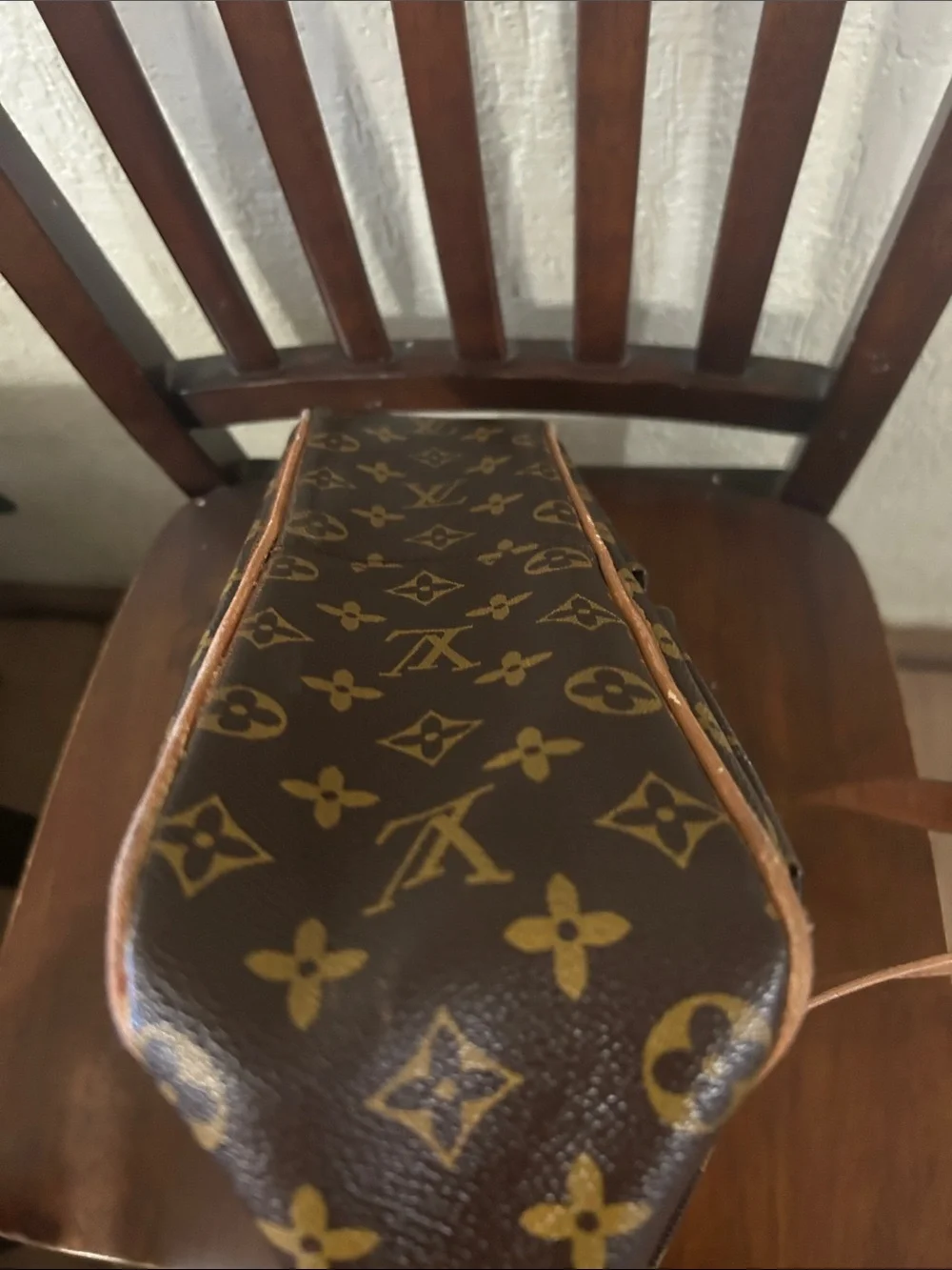 Monogram Canvas Brown and Tan Messenger Shoulder Bag